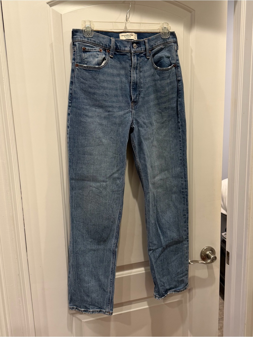 Abercrombie & Fitch Women’s Ankle Straight Ultra High Rise Jeans